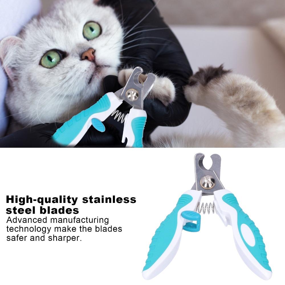 Ergonomic Handle Pet Nail Clippers Stainless Steel Pet Grooming Tool Dog Nail Cutter for Cats Dogs