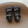 2025 Spring/Autumn Sequin Princess Shoes with Pearl Buckle for Girls