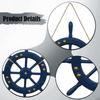 Boat Ship Steering Wheel Rudder Hanging,Ornament Beach Theme Decor Wall Art Wooden for