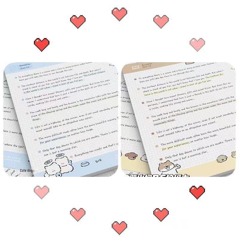 

Очаровательный блокнот для заметок студента B5 с щенком-ангелом Graffiti Puppy Lined Notepad [1 book]