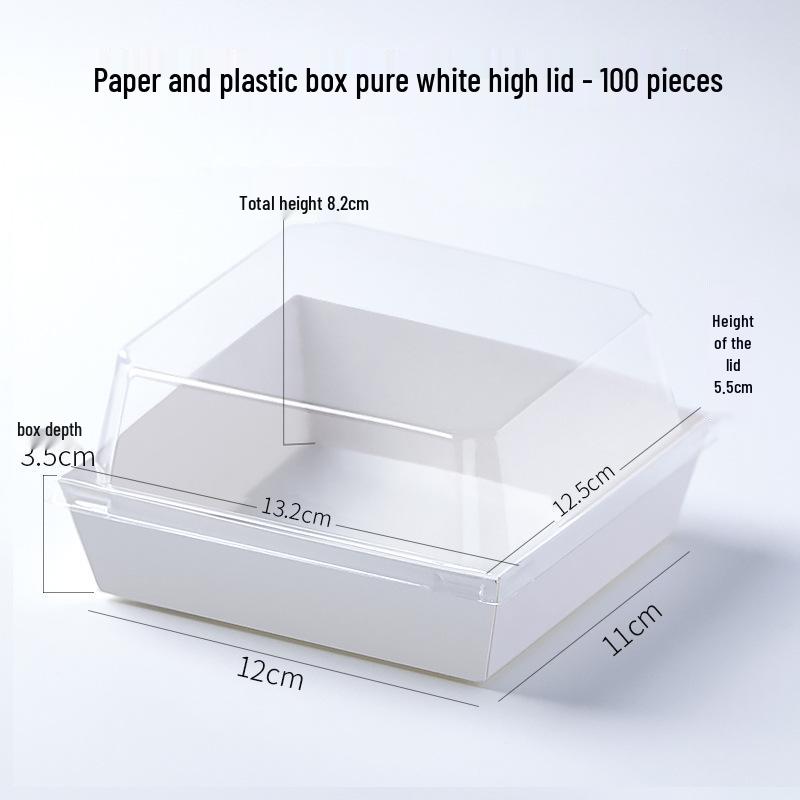 Rousong Xiaobei Pastry Box: Oil-Proof Takeout Container for Desserts, Snow Mei Niang, Puffs, and Cake Rolls.
