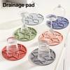 Silicone Trivet Mat with Non-Slip Heat-Resistant Pot Bowl Holder Round Placemat for Hot Pot Pans Dishes Versatile Kitchen Protector for Dining