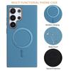 Für Samsung Galaxy S24 Ultra Hülle BINFEN COLOR BF40 Magnetische Hülle Galvanisierte PU + TPU Handy-Rückseite