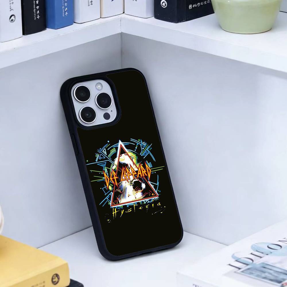 Hot Rock Band D-Def Leppard Phone Case For iPhone 14,16,15,13,17,12,Plus,Pro,Max Magnetic For Magsafe Frosted Cover