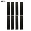 10*2.5cm Fireplace End Tape 8 Pcs Black Glass Fabric