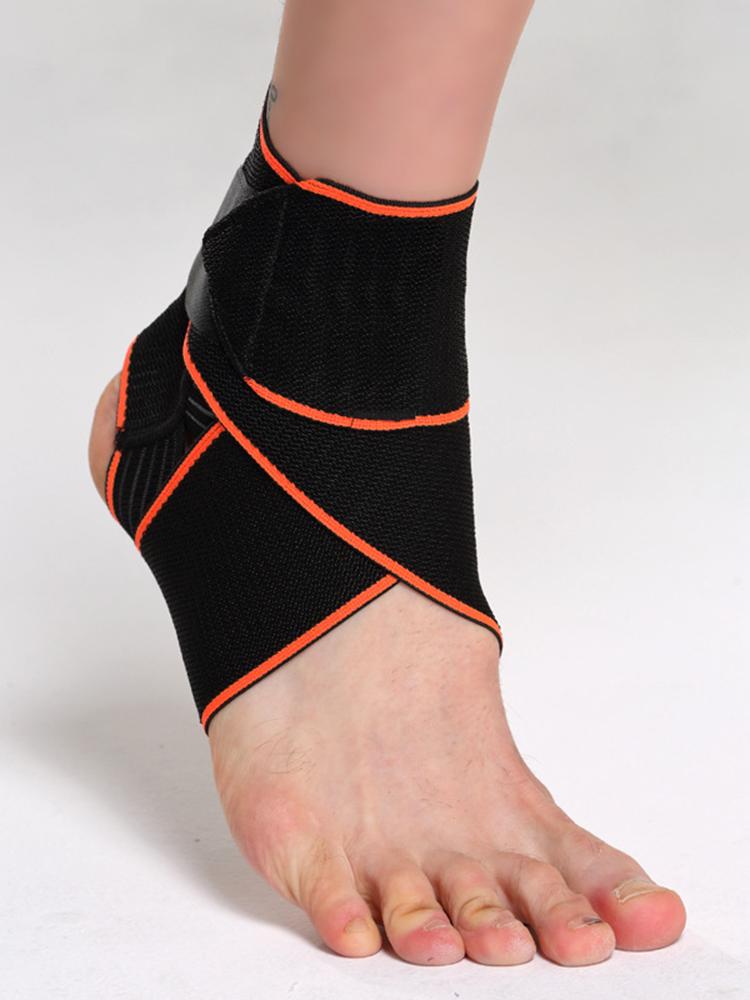 

1 шт. Защитное оборудование для лодыжки Бандаж Обернутая силиконовая накладка для спорта Баскетбол Футбол Бег - Поддержка лодыжки чёрный