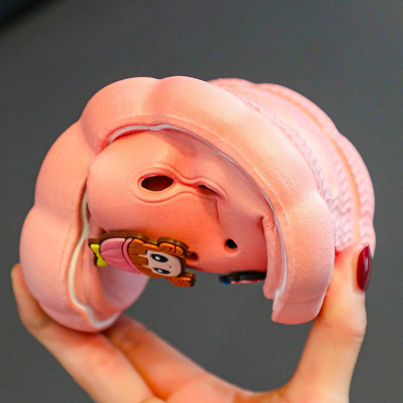 TWINFLAMES New Girls Boy Slippers Summer Cartoon Indoor Soft Bottom Non Slip Home Kids Non Slip Sandals