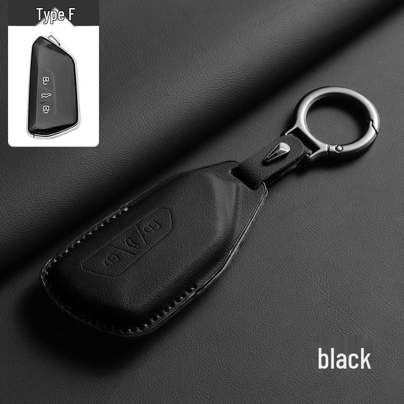 Compatible with Volkswagen ID.3, ID.4 Crozz, Tan Yue ID.6X, Ling Du L, Tan Jing, Tayron L genuine leather key case.