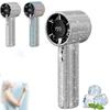 Diamond Design Mini Handheld Fan High Speed Turbo Fan Creative Digital Display Fan Vacation