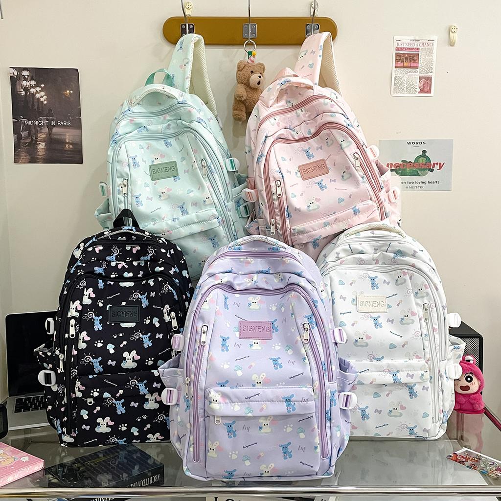 Schoolbag Female Junior High School Student Large Capacity Travel Backpack Female College Student Campus Fashionable Simple Schoolbag