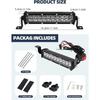 Dirt Bike Light Bar,60W 2500LM Motorcycle Headlight Light Bar Plug-Play Universal For Most 7/8" Handlebar CRF110 KLX140 KLX110 TTR110 TTR110E