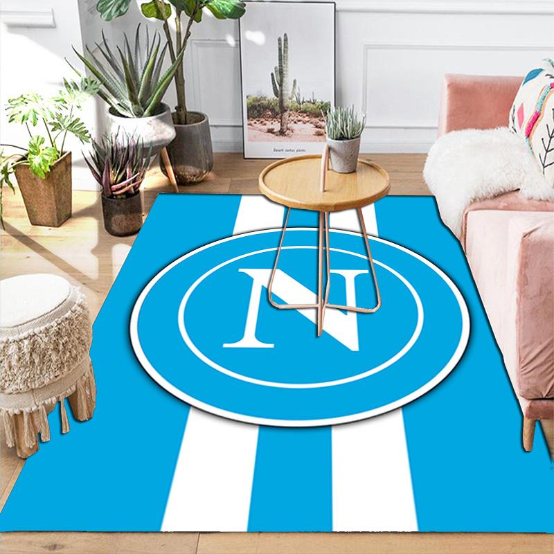 Napoli Pattern Rug Floor Mat for Living Room or Bedroom Soft and Comfortable Carpet a Gift for Birthday and Holiday.