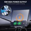 2-in-1 Automatic Rotating Phone Mount, One-Touch Operated Vent-Mounted Holder Compatible with Smartphones, Tablets, and Foldable