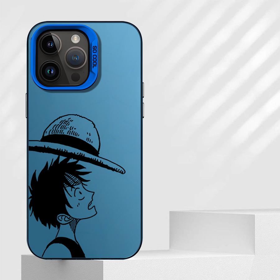 Phone Case for iPhone 16e 11 12 13 Pro Max 14 15 16 Plus Soft Cover One Piece Luffy Of The Straw Hat