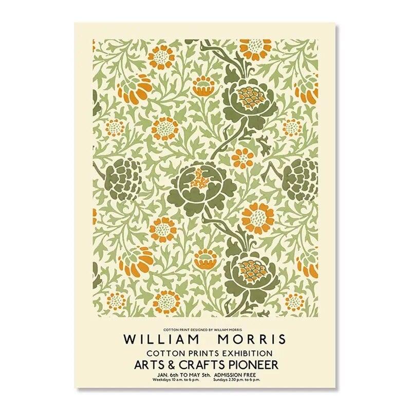 William Morris the Museum Art Exhibition Wall Art Canvas Painting Nordic Posters and Prints Wall Pictures for Living Room Decor