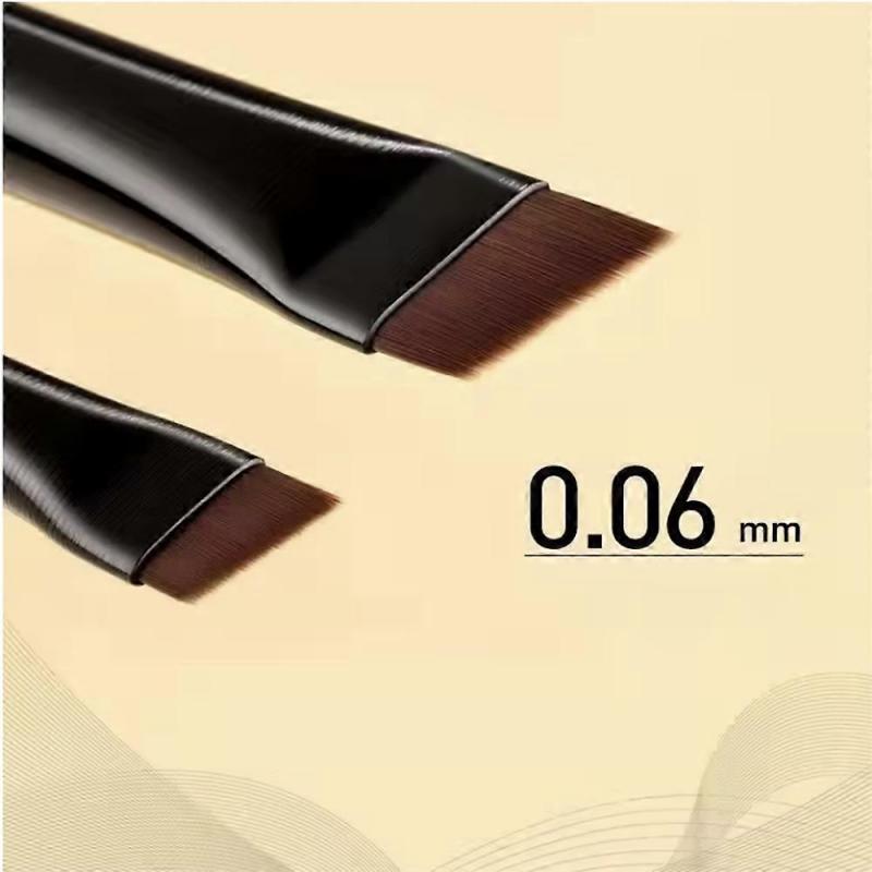 New 2 pieces eyebrow contour brush eyebrow eyeliner brush portable small angle eyebrow brush female makeup tool