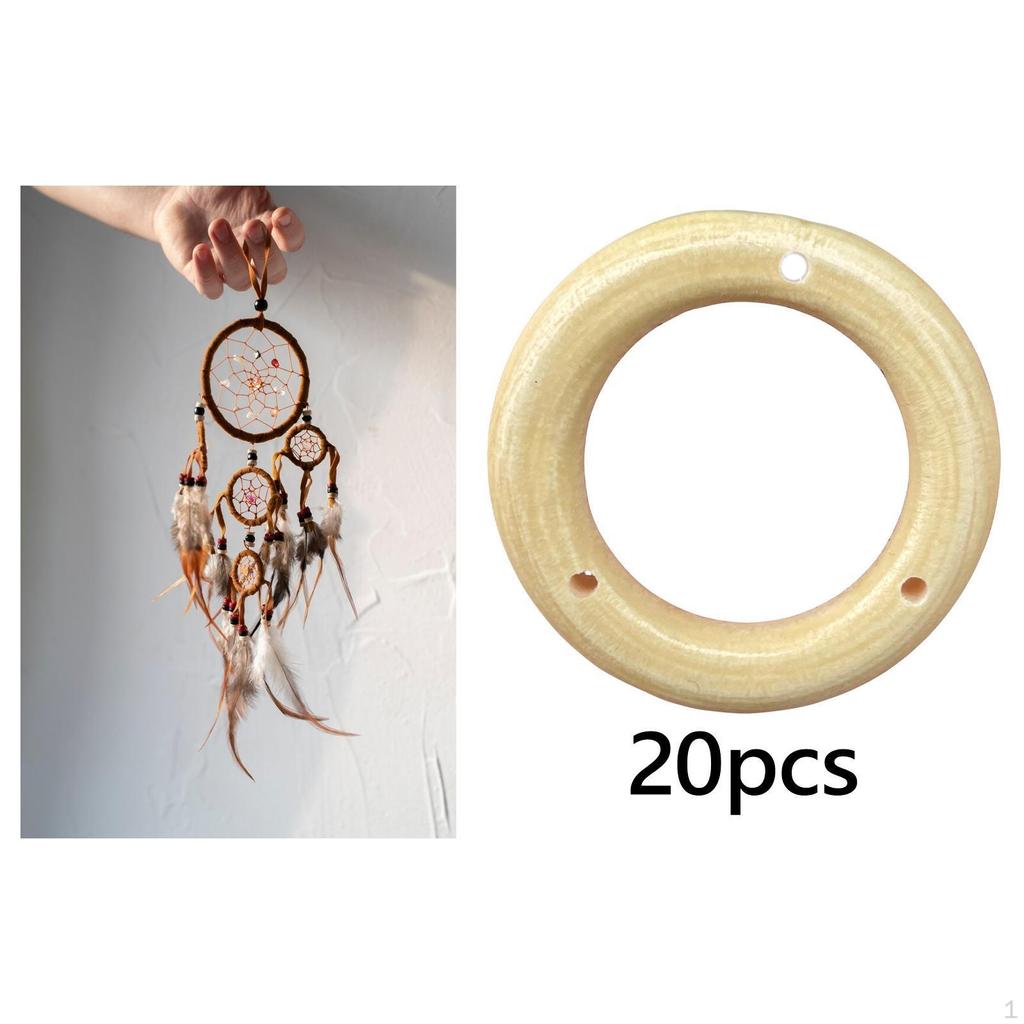 20 Pieces Wind Chime Circles Top DIY Chimes Home Frame