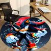1pc Shadow Sonic Office Round Area Rug, Under Office Chairs Bedroom Living Room Home Decor a1022351