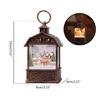 Christmas Lantern Man Snowman Deer Jesus Pattern Glowing Lamp Ornament Portable
