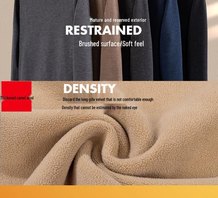 Herren- und Damen-Winter-Thermo-Unterwäsche-Set - Mit Samt gefüttert, Übergröße, Dick und Warm für den Herbst.