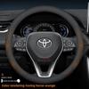 כיסוי הגה מעור לרכב עבור טויוטה CHR Yaris cross Corolla Camry Rav4 Highlander Sienna Aygo X 2025 2026 אביזרים