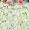 Plain Fabric with Countryside Little Flower Print, Handmade DIY Garment, Shirt Dress, Sewing Cloth, 100% Cotton