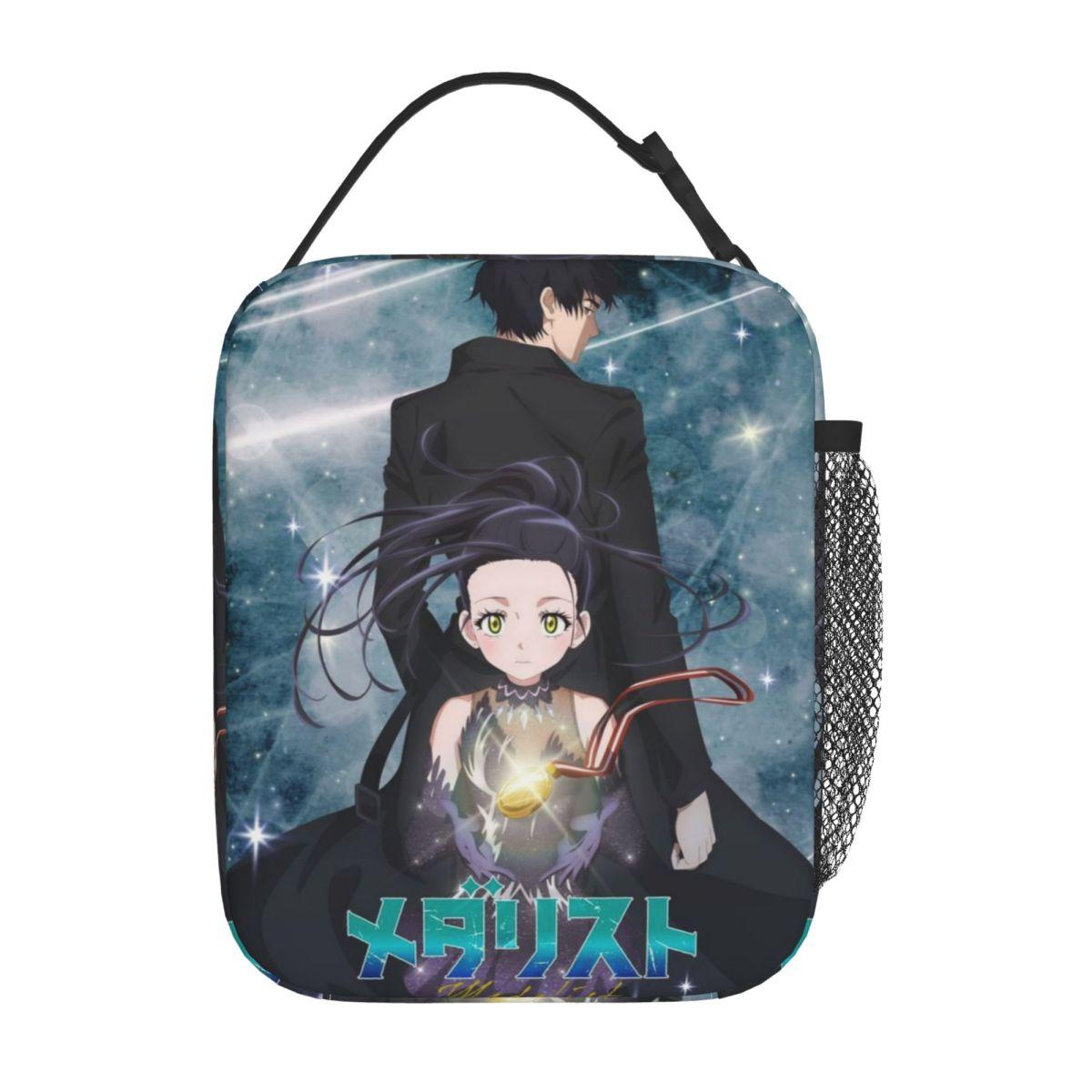 

Аниме Манга Медалисты Термоизолированная сумка для ланча для пикника Портативная сумка для еды Термо-холодильник Ланч-бокс 26x21x11CM