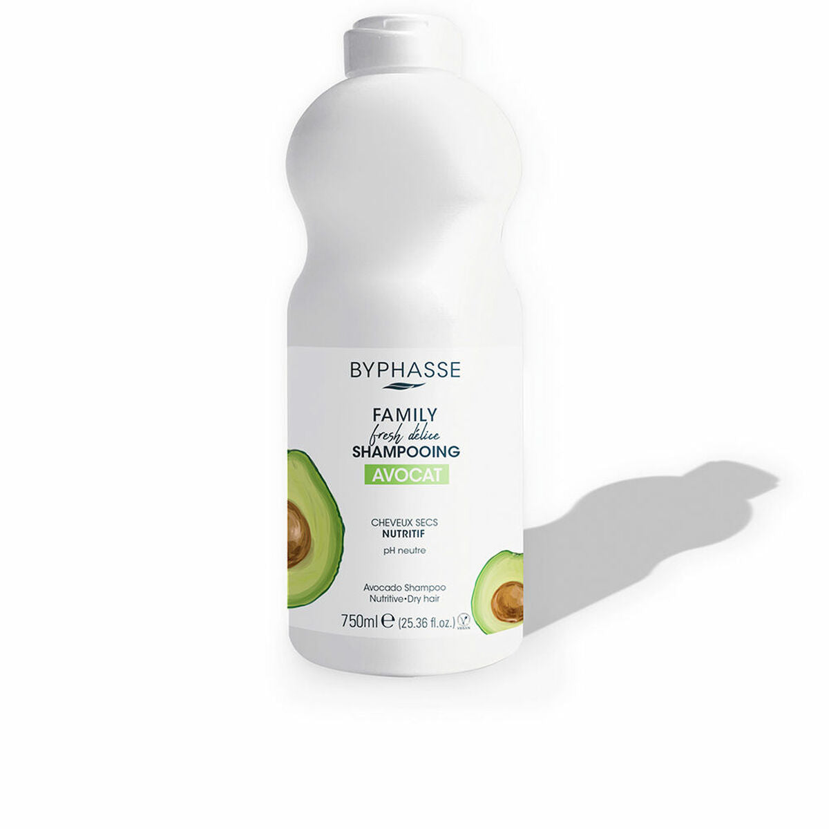 

Shampooing nourrissant Byphasse Family Fresh Delice Cheveux secs Avocat (750 ml)