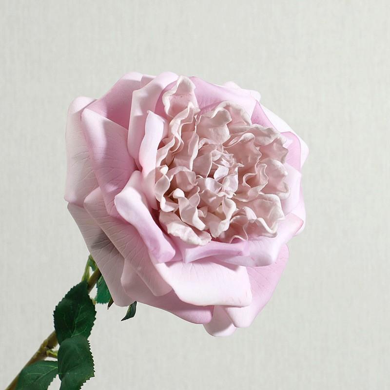Simulation feel moisturizing Austin rose, home decoration living room ornament fake flower
