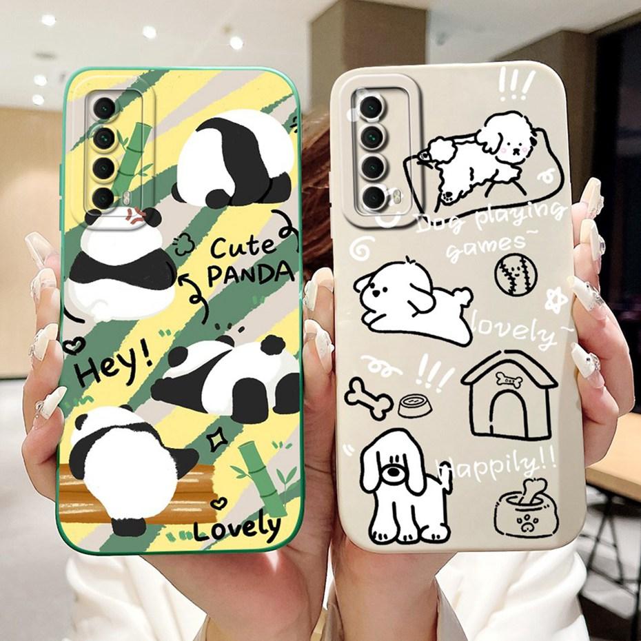 Lens Protective Case For Huawei P Smart 2021 Y7A PPA-LX3 PPA-LX2 PPA-LX1 Fashion Soft Silicone Back Cover For Huawei Y7a