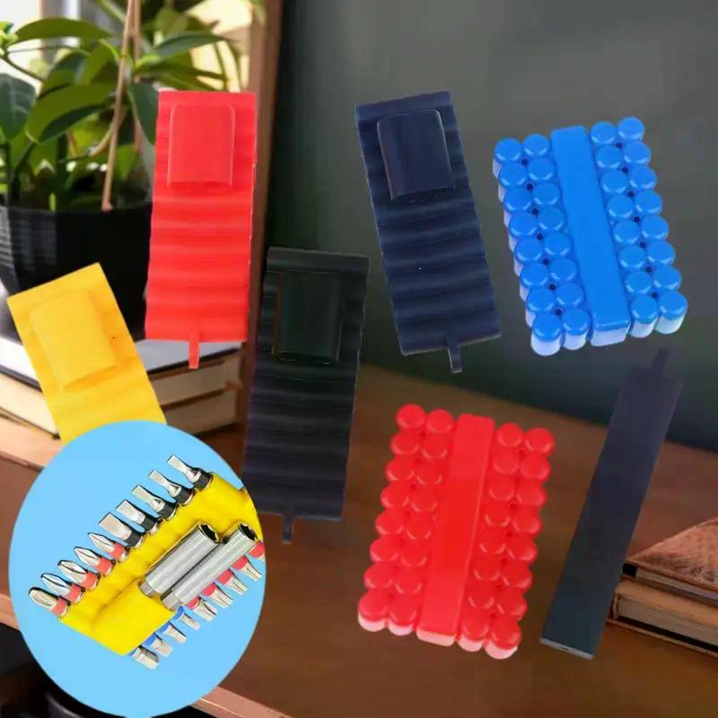 Practical 2/3/5pcs Tool Racks with 10/22/32 Slots; Designed for 1/4" Hex Shank Screwdriver Bits