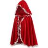 European and American animation peripheral costumes cosplay costumes Little Red Riding Hood hooded cape red cape lace edge