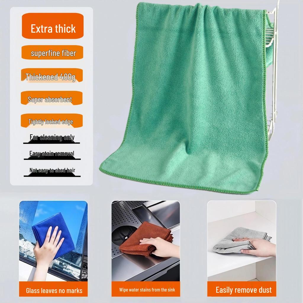 Ultra-Fine Fiber Thickened Car Wash and Cleaning Towel with High Water Absorption - Ideal for Home, Hotel, and Salon Use