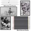 Bview Art Professional 32-pc Artist Drawing Set: 17 Graphite Pencils, 5 Charcoals, Blending Stumps & Studio Tools