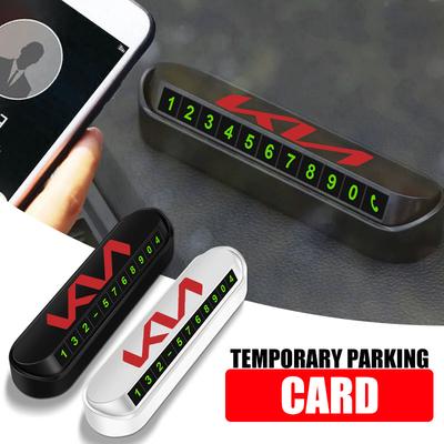 Auto Temporäre Parkkarte Telefonnummer Karte Kennzeichen Aufkleber Für Sauer CUB CEED Cerato Forte K8 K900 Optima Picanto RIO VG Ray EV Venga