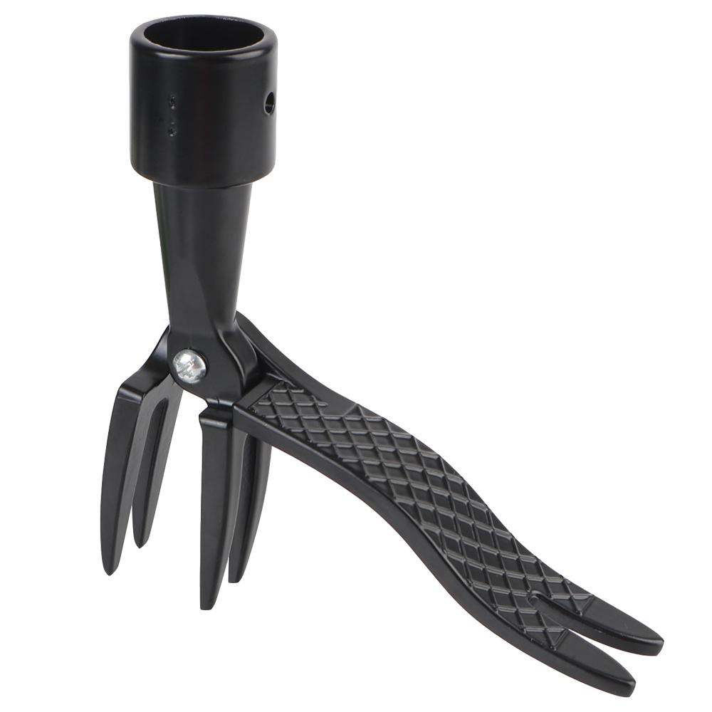 

Черный педальный рыхлитель сорняков с когтями, сменная головка для прополки, инструмент для прополки стоя, удалитель корней, копалка, садоводство чёрный