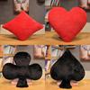 Classic Card Suit Plush Pillow With Soft Short Plush Cover For Home Decor And Lounge Comfort
