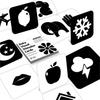 Baby Visual Stimulation Card Toys Visual Tracking Card Black White Flash Cards Early Childhood Educational Toys For Newborn