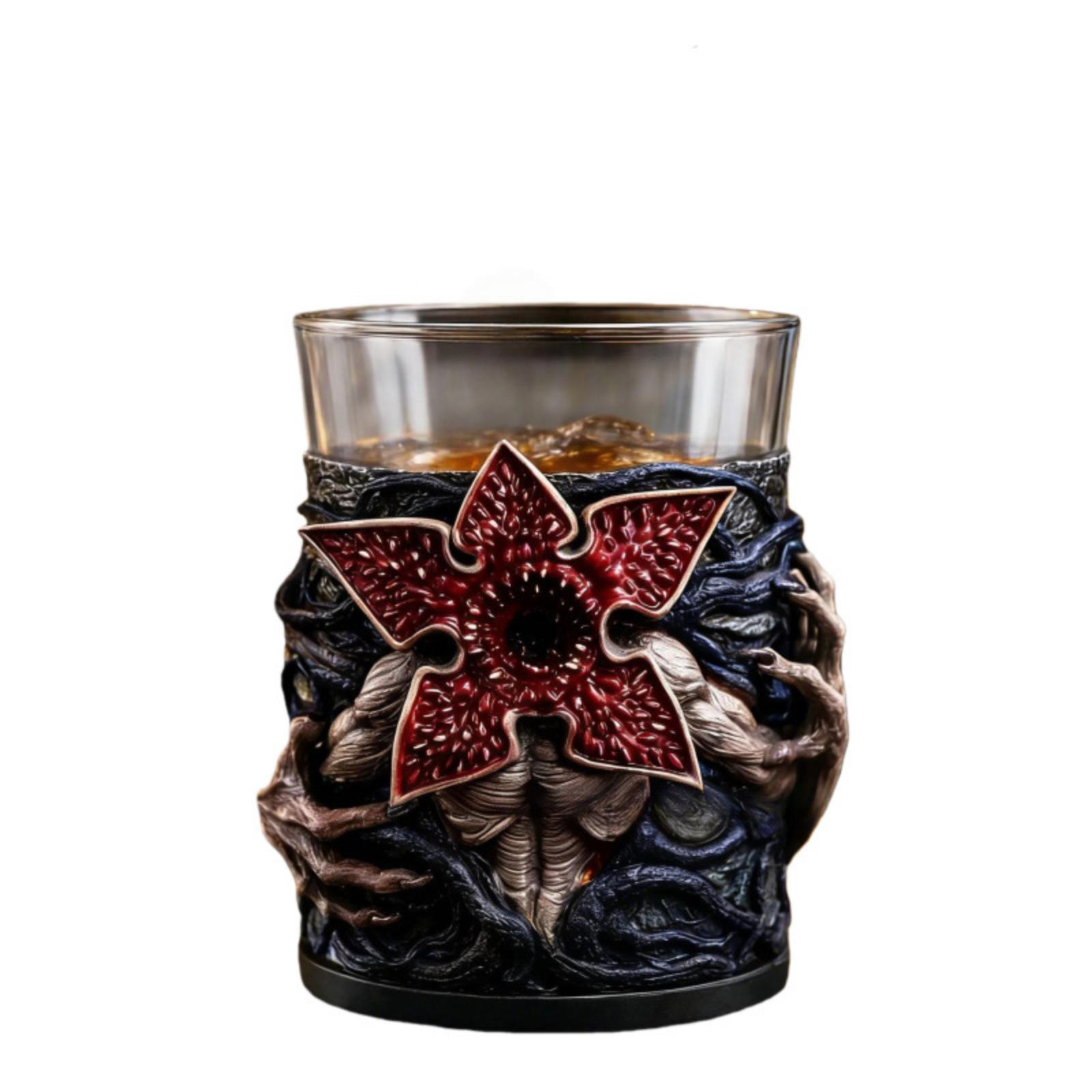 Carnivorous Plant Carved Glass Cup One Size