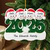 Creative Christmas Resin Pendant 2025 Family Christmas Decoration Gift Snowman Christmas Tree I6D4