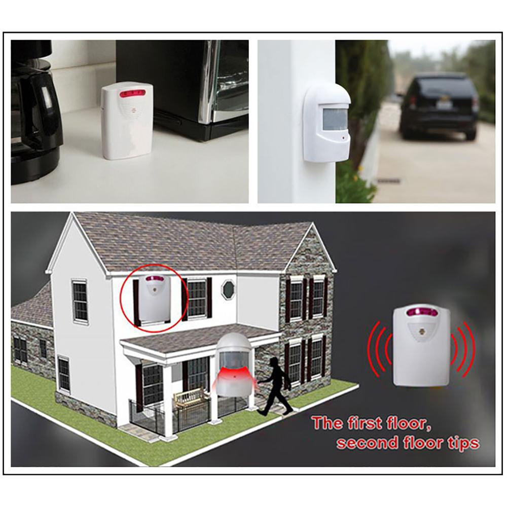 100m Wireless Motion Sensor System Driveway Alarm Alert Receiver + Transmitter