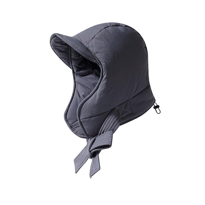 

Велоспорт для сохранения тепла и утолщенная персонализированная пуховая хлопковая женская повседневная защита ушей шляпа-хлеб мужская модная M（56-58cm）