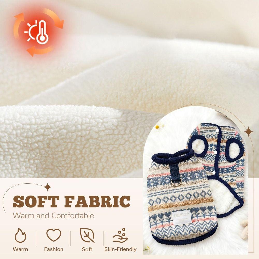 Fleece Lined Pet Dog Clothes Thickened Cat Clothes New Teddy Bear Coat  Winter