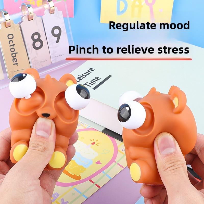 Exploding Bear Eye Children Toys Stress Reliever Home Office Family Gift Fun
