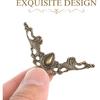 BESPORTBLE 24pcs Antique Box Legs Metal Box Feet Corner Protectors Jewelry Box Chest Wood Case Legs Corner Guards