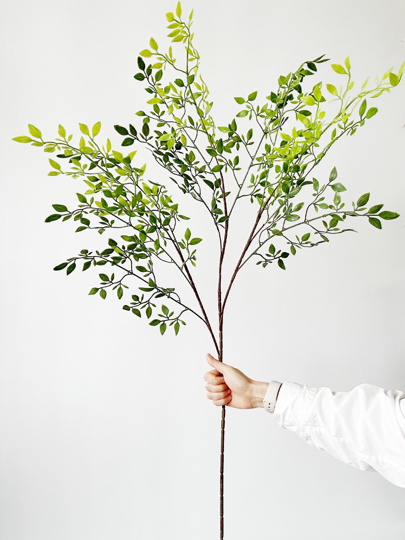 

1pc Artificial Plants Branches Green Faux Greenery Plants Decoration for Office Home Indoor