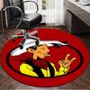 Luke Wild West Round Rug for Livingroom,Bedroom, Palyroom, Chair Rug, Area rug, Circle Carpet, Large Size Fan Christmas gift