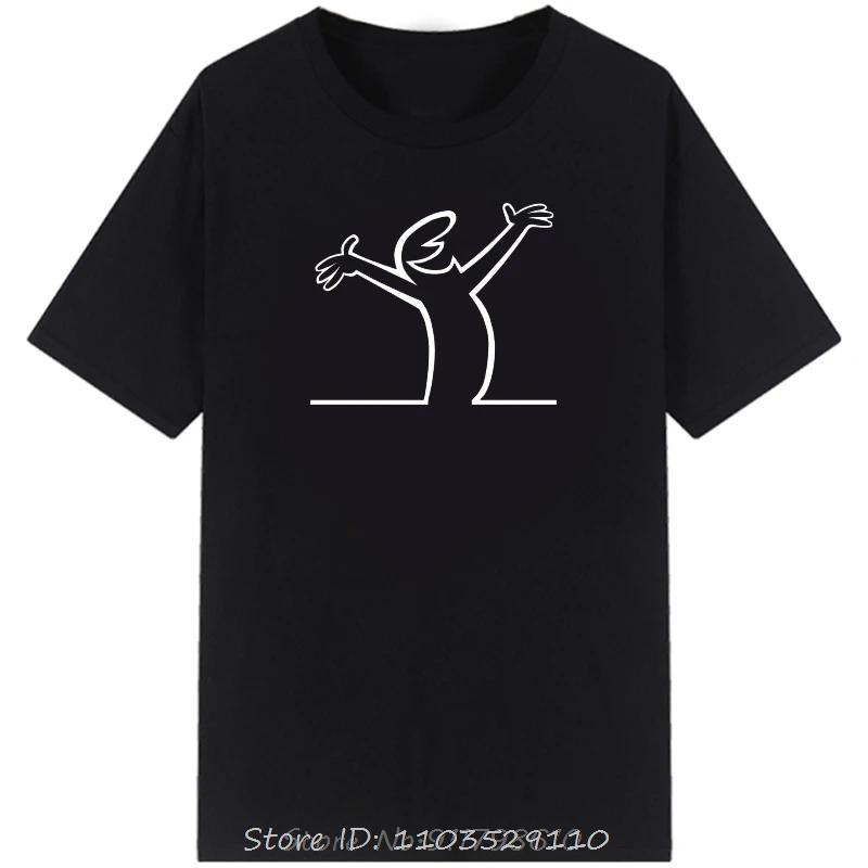 Happy Fashion T Shirts La Linea The Line Osvaldo Cavandoli TV Men Style Streetwear Tee O-Neck T-shirt Casual Tops Camisetas