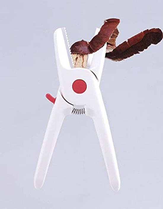 SUWADA Kastanien-Schälschere Kastanie Kuribozu II schält die harte Kastanie Edelstahl weiß ~Einfach schälen~!