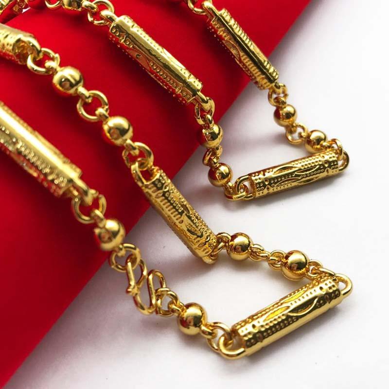 Men's Domineering Rich Necklace Sand Necklace Fashionable Old Version Chain